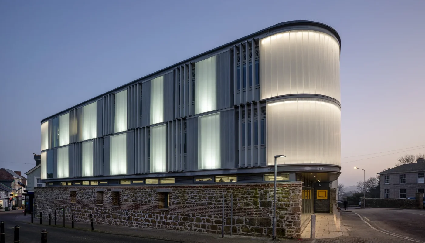 Building called the Pixel, in Penzance